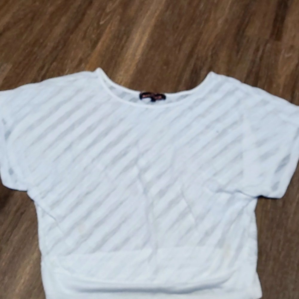 Cute white crop top
